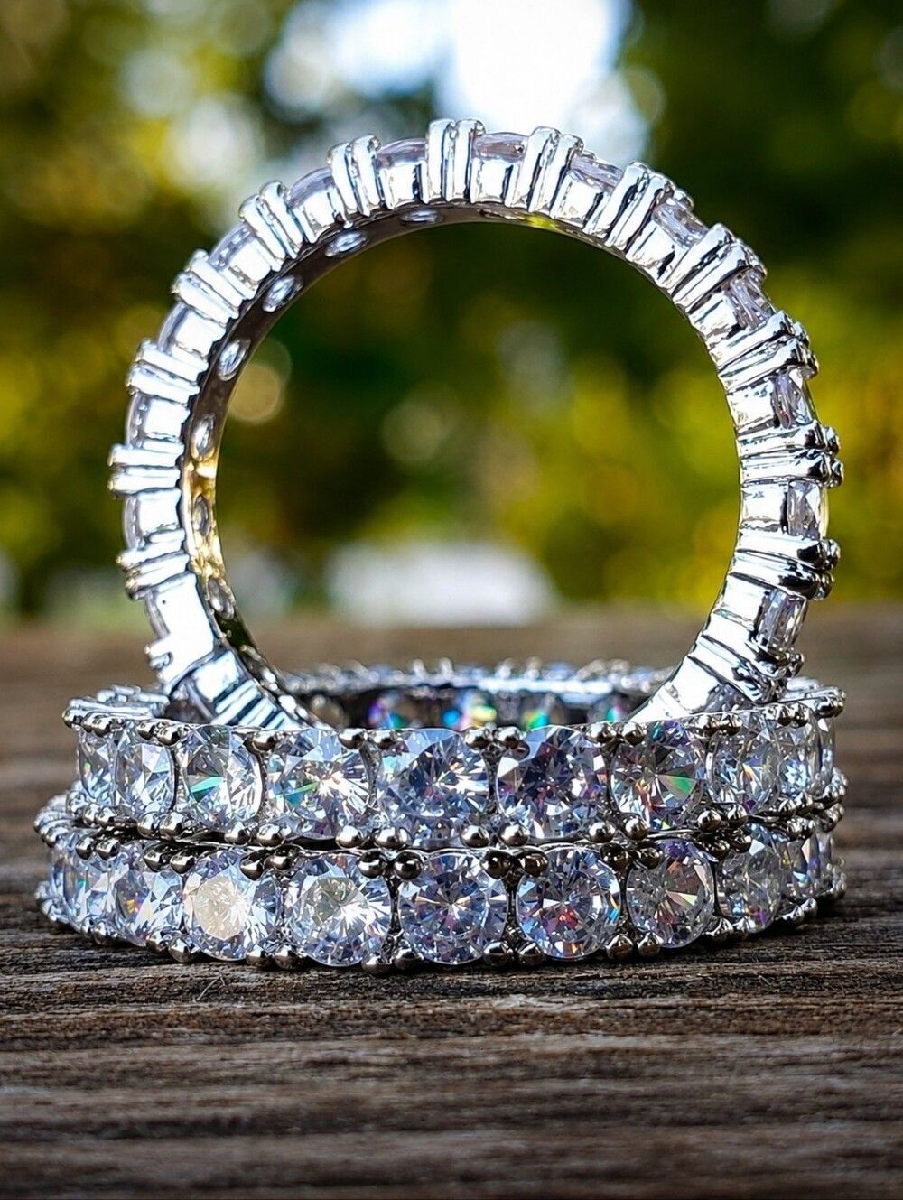 Iced Out Eternity Hip Hop Ring